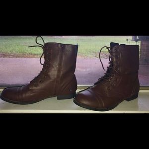 Brown Combat Boots